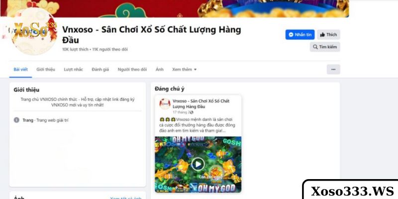 fanpage-xoso333